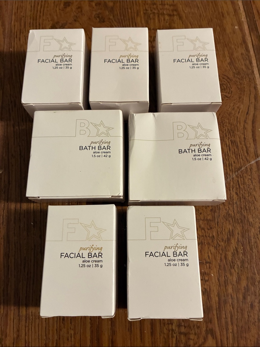 5 Purifying Facial Bar & 2 Bath Bar With Aloe Travel Size